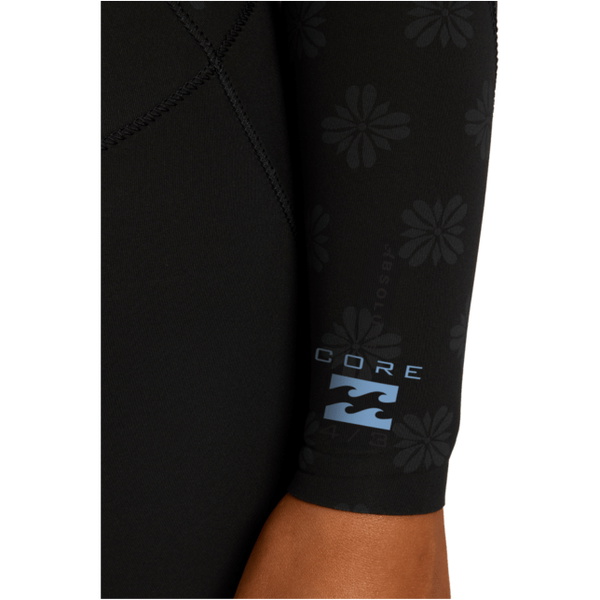 2026 Billabong Womens Absolute Core 4/3mm Chest Zip Wetsuit ABJW100239 - Black